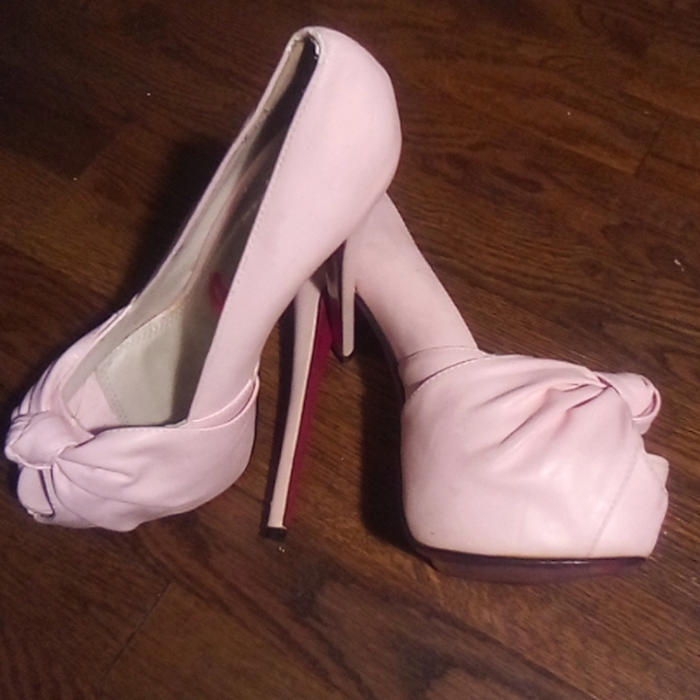 Pink RED KISS pumps